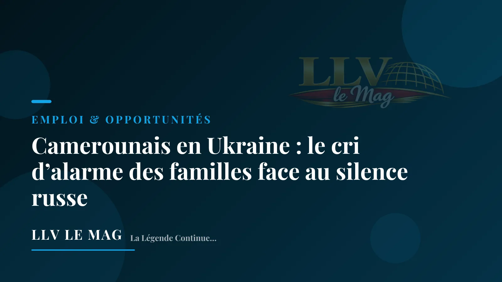 Illustration éditoriale pour Camerounais en Ukraine : le cri d’alarme des familles face au silence russe