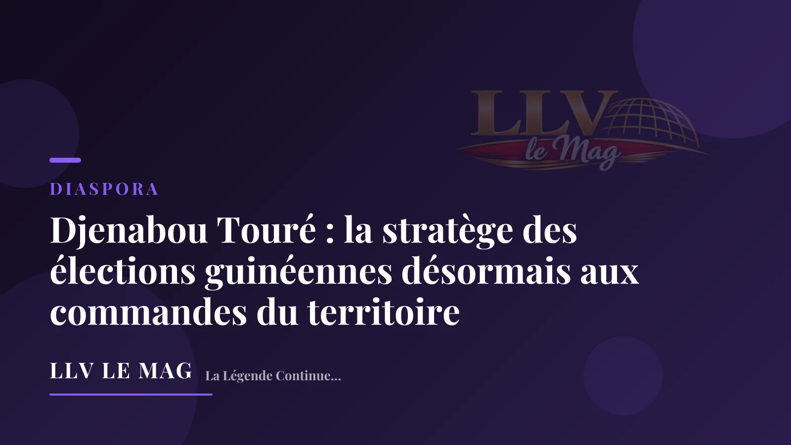 Illustration éditoriale pour Djenabou Touré : la stratège des élections guinéennes désormais aux commandes du territoire