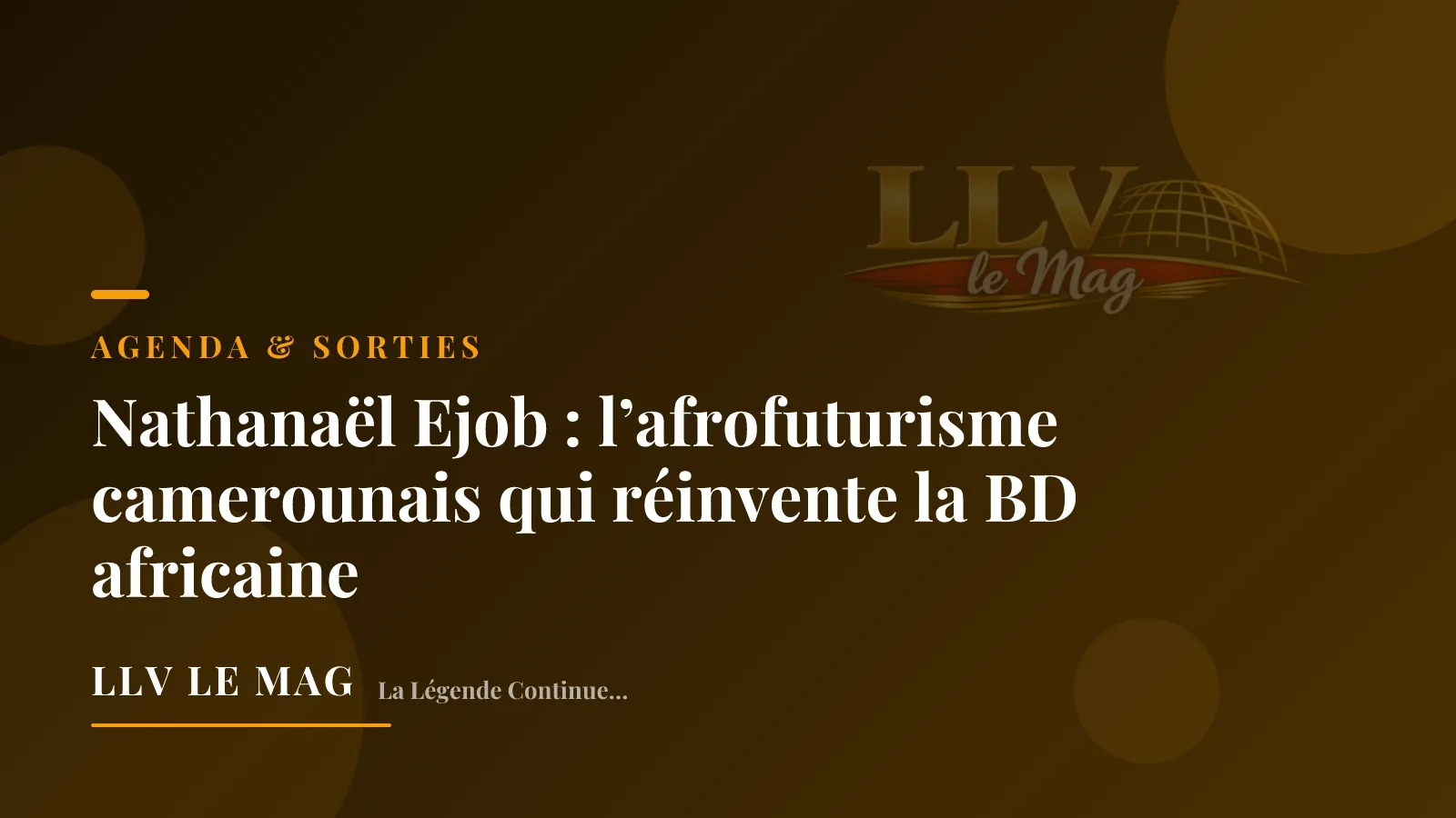 Illustration éditoriale pour Nathanaël Ejob : l’afrofuturisme camerounais qui réinvente la BD africaine