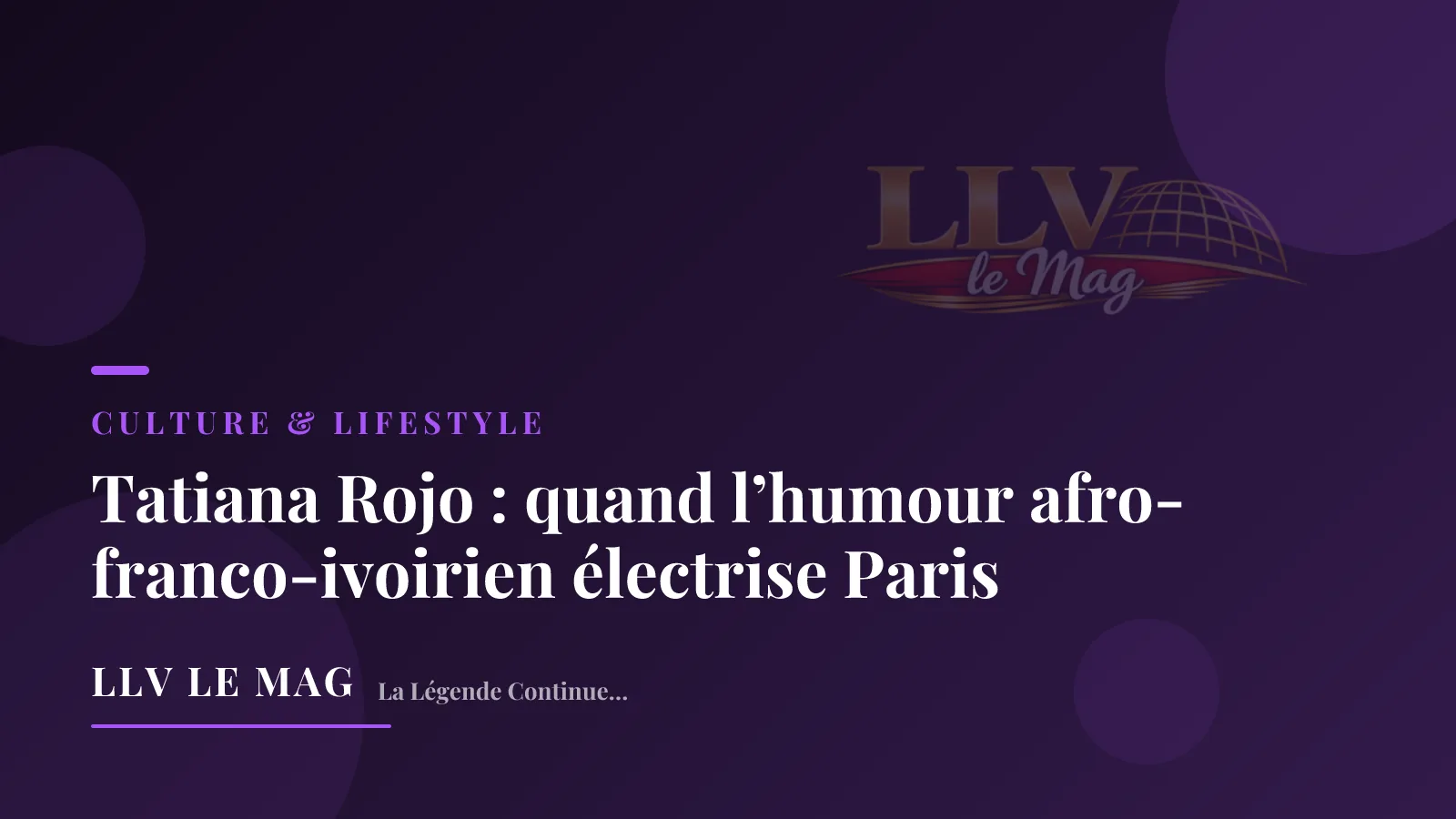 Illustration éditoriale pour Tatiana Rojo : quand l’humour afro-franco-ivoirien électrise Paris